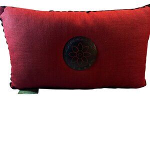 Elaine Smith Inconceivable Outdoor Jeweled Flower Decorative Pillow Rectangle